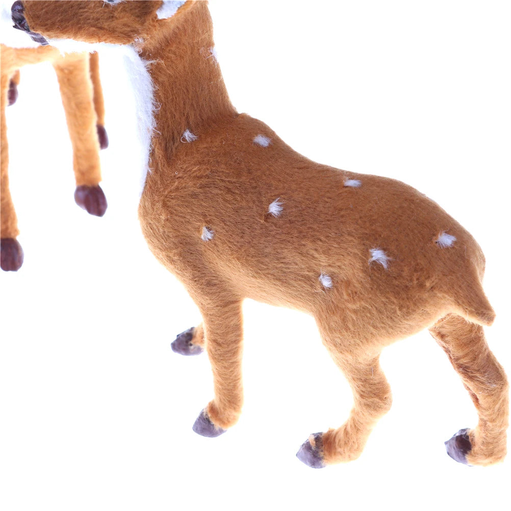 New Christmas Simulation Plush Reindeer Xmas Elk Plush TOY New Year Decorations
