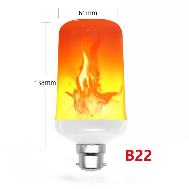 E14 LED Flame Lamps E27 Corn Bulb Creative Flickering Effect Bulb AC85-265V LED Emulation Dynamic Flame Light for Home Decor