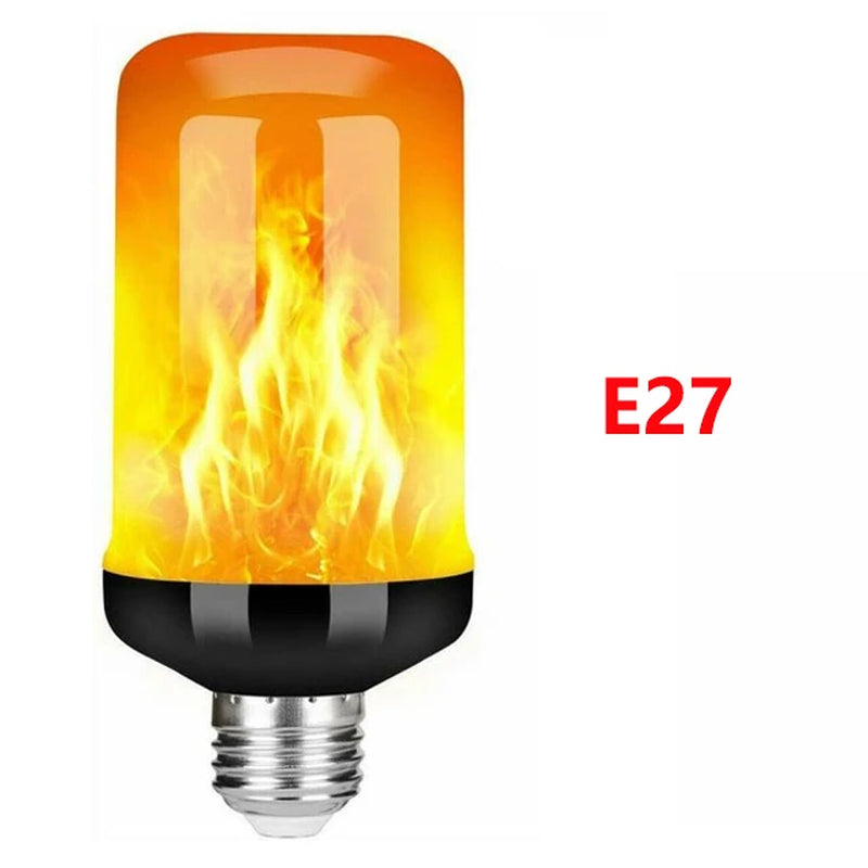 E14 LED Flame Lamps E27 Corn Bulb Creative Flickering Effect Bulb AC85-265V LED Emulation Dynamic Flame Light for Home Decor