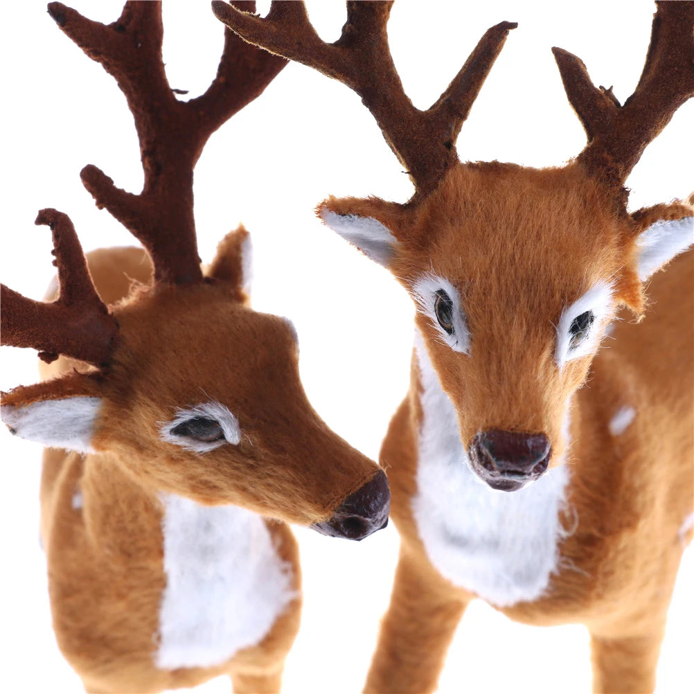 New Christmas Simulation Plush Reindeer Xmas Elk Plush TOY New Year Decorations